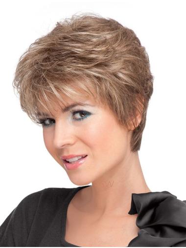 Short Wavy Wigs Sassy Wavy Short Synthetic Blonde Lace Front Wigs