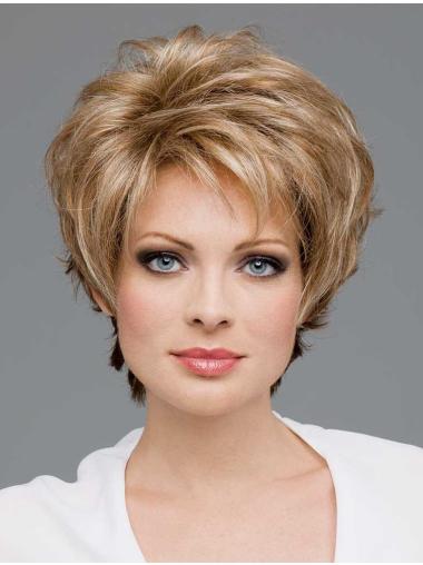 Short Wavy Wigs Synthetic Amazing Lace Front Wavy Short Synthetic Blonde Wig
