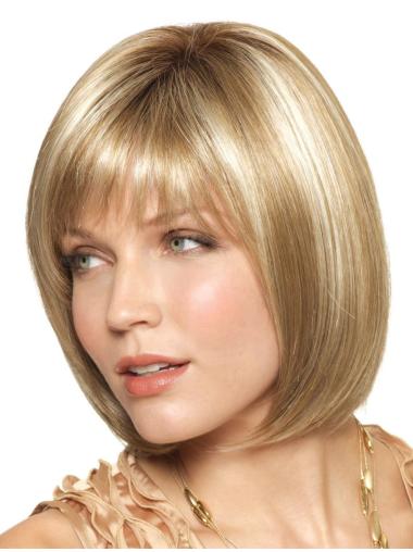 Bobbi Boss Wigs Monofilament Bobs Straight Chin Length High Quality Soft Lace Synthetic Wigs