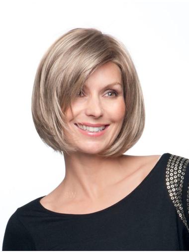 Grey Bob Wig Synthetic Amazing Bobs Straight Chin Length Synthetic Blond Wigs