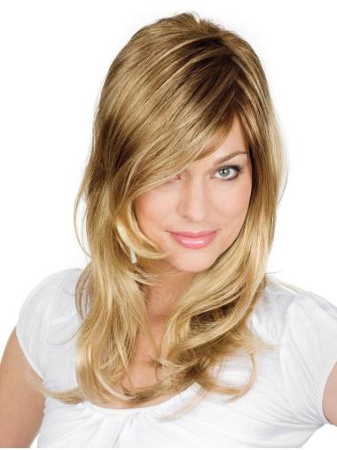 Long Wavy Best Wigs Blonde Long Synthetic Suitable Lace Wig With Bang