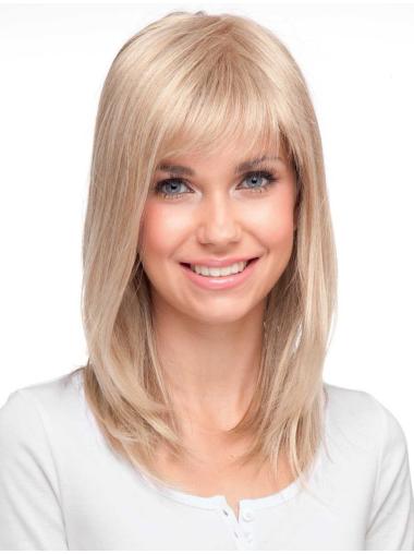 Long Straight Wigs With Bangs Long Synthetic Soft Wigs With Monofilament