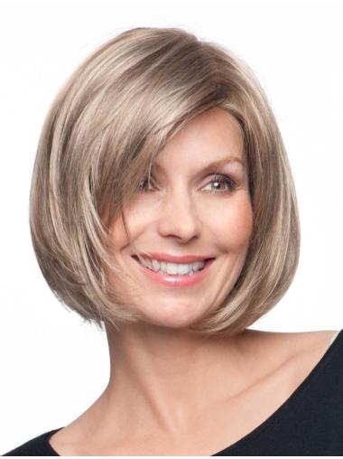 Synthetic Bob Wigs Good Chin Length Bobs Blonde Monofilament Womens Synthetic Wigs