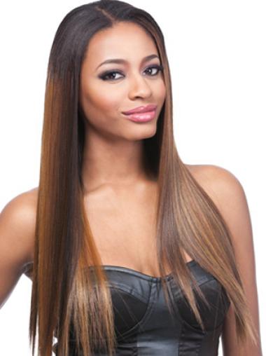 Long Blonde Human Hair Wigs Remy Human Hair 24 Inches Lace Front Flexibility Black Women'S Wigs