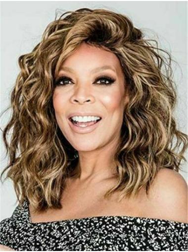 Short Curly Bob Wigs Shoulder Length Trendy Curly Capless 14" Synthetic Wendy Williams Wigs