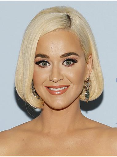Stacked Bob Wigs Synthetic Capless Bobs Chin Length 12" Grey High Quality Katy Perry Wigs
