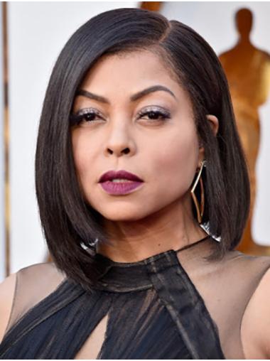 Bob Style Wigs Incredible Straight 12" Lace Front Black Synthetic Taraji P. Henson Wigs