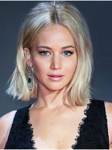 Straight Wig Synthetic Synthetic Capless Chin Length Without Bangs Suitable 12" Jennifer Lawrence Wigs