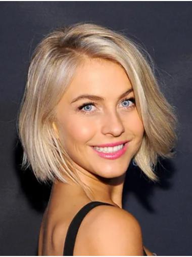 Straight Bob Wig Straight Platinum Blonde Incredible Bobs Lace Front Chin Length 12" Julianne Hough Wigs