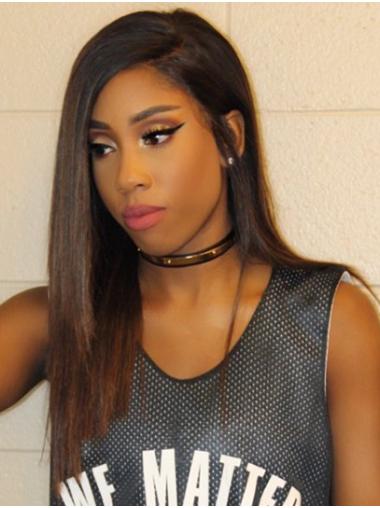 Long Straight Good Wig Straight Brown Stylish Without Bangs Lace Front Long 16" Sevyn Streeter Wigs