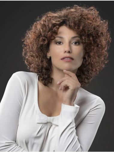 Curly Hair Synthetic Wigs Curly Auburn Synthetic Without Bangs Lace Front Wigs Ladies