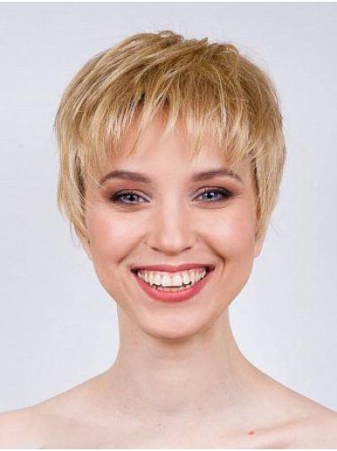 Synthetic Wigs Straight Synthetic Boycuts Monofilament Ladies Short Wig