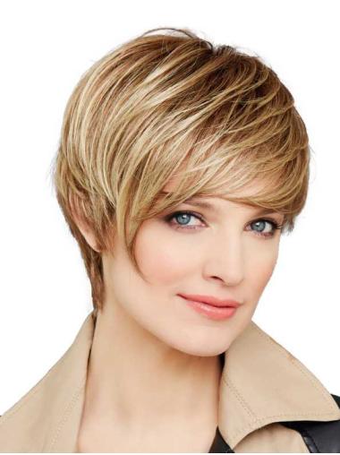 Straight Short Boycuts Wigs Boycuts 6" Straight Synthetic Lace Wigs Online
