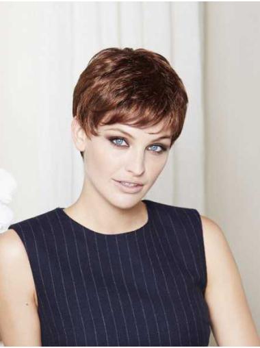 Synthetic Wigs That Look Real Straight Synthetic Boycuts Capless Sleek Short Wigs