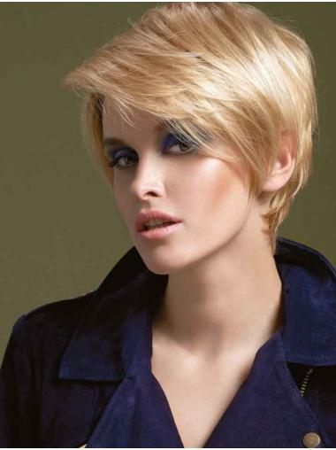 Short Straight Hair Wigs Boycuts 6" Straight Synthetic Women Lace Wigs