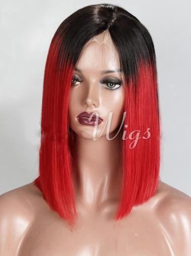 Wigs Chin Length Good Straight Full Lace India Human Hair African American Wigs Bob