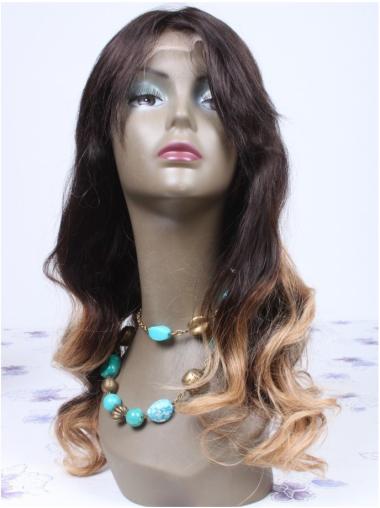 Long Hair Wigs Human Hair Wavy Ombre/2 Tone 2018 Wigs For African American