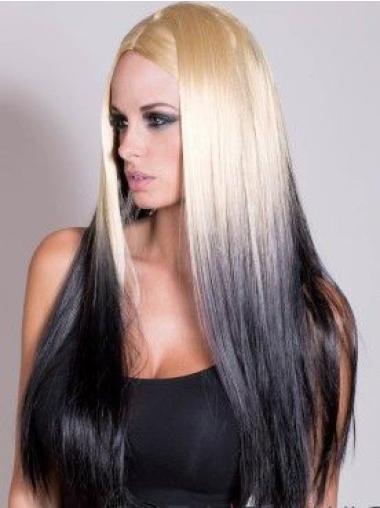 Long Brown Wig Human Hair Pure Natural Lace Front Wigs Without Bangs Straight Sassy