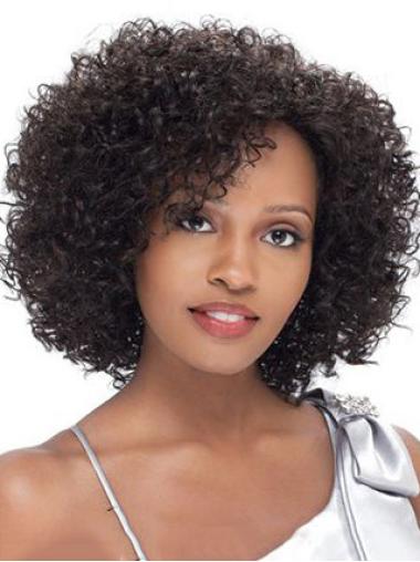 Short Wigs Human Hair 12 Inches Short Without Bangs Style African American Wigs