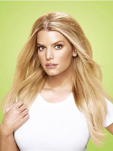 Synthetic Straight Blonde Flexibility Wigs And Extensions