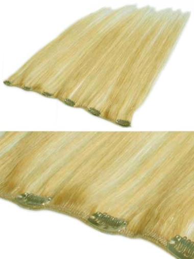 Good Straight Blonde Professional Human Hair Extensions