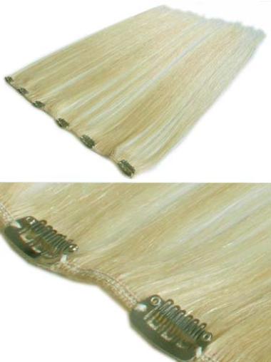 Straight Fashion Real Hair Extensions For Short Hair