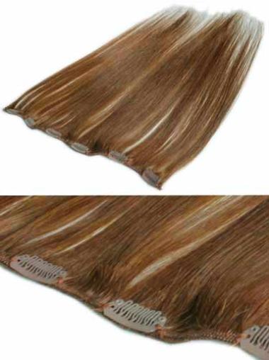 Online Remy Human Hair Straight Hair Extensions For Thin Short Hair