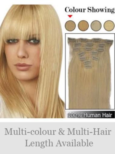 Trendy Remy Human Hair Straight Hair Extensions For Short