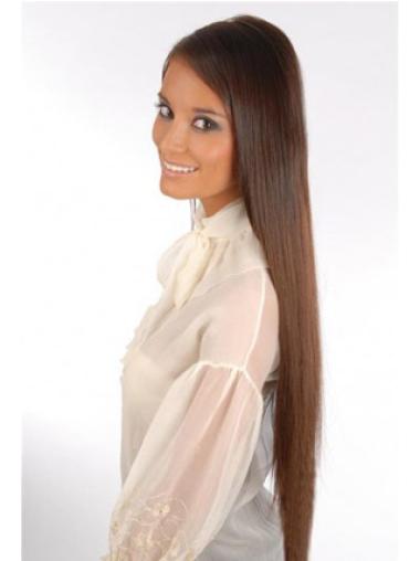24 Inches Discount Auburn Straight Real Hair Clip In Pieces
