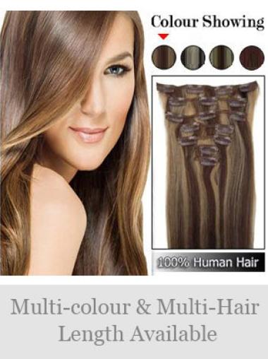 Affordable Straight Brown Most Realistic Hair Extensions