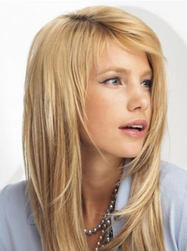 Straight Synthetic Soft Blonde Short Hair Extensions
