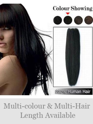 Style Straight Black Hair Extensions For Short Thin Hair