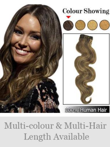Wavy Soft Brown Wigs Hair Extensions