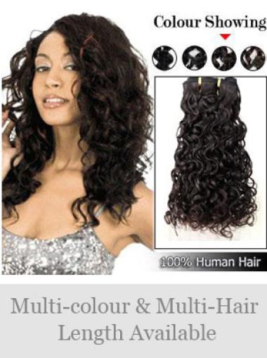 Curly Ideal Black Half Wig Hair Extensions