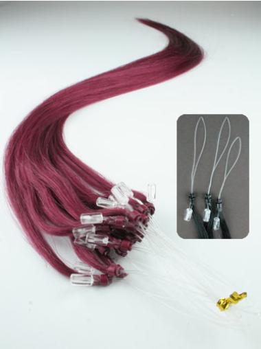 Red Flexibility Micro Loop Ring Hair Extensions