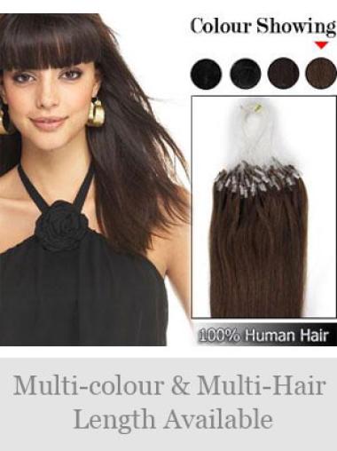 Brown Natural Hairstyles Micro Loop Ring Hair Extensions