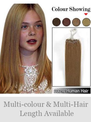 Brown Huamn Trendy Micro Loop Ring Hair Extensions