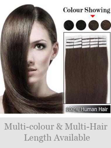 Brown Straight Professional Human Hair Extensions