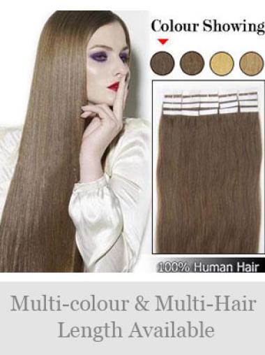 Brown Straight High Quality Hair Extensions For Thin Short Hair