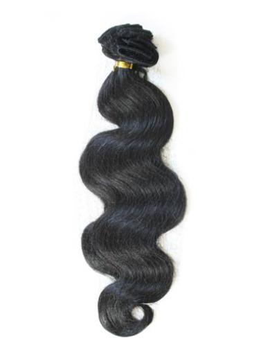 Black Wavy Durable Extensions For Very Short Hair