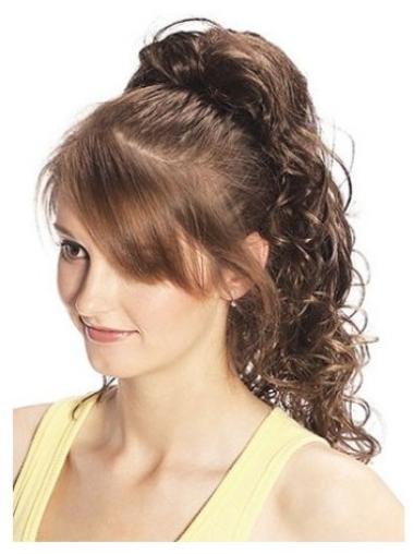 Curly Synthetic Brown Sassy Ponytails