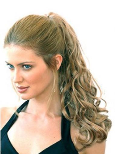 Blonde Long Synthetic Modern Ponytails