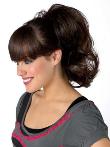 Brown Wavy Synthetic Ideal Ponytails