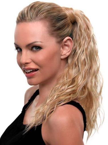Blonde Wavy Synthetic Good Ponytails