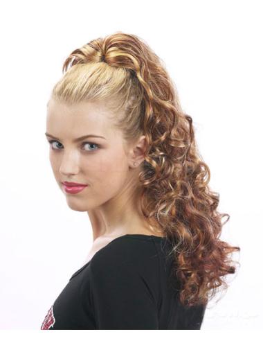 Curly Synthetic 22 Inches Natural Ponytails