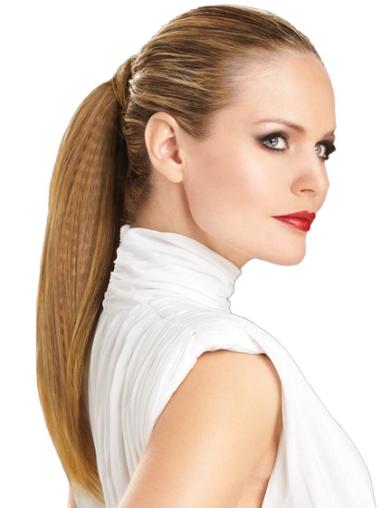 Brown Straight Synthetic Cheap Ponytails