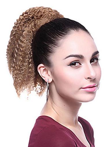 Curly Synthetic 12 Inches Durable Ponytails