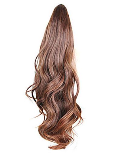 Brown Wavy Synthetic Perfect Ponytails