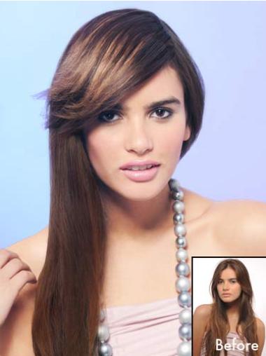 Brown Synthetic Fashionable Womens Wigs Wigs & Hairpieces