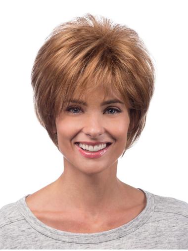 Synthetic Wigs Best Layered Chin Length 8 Inches Synthetic Wigs